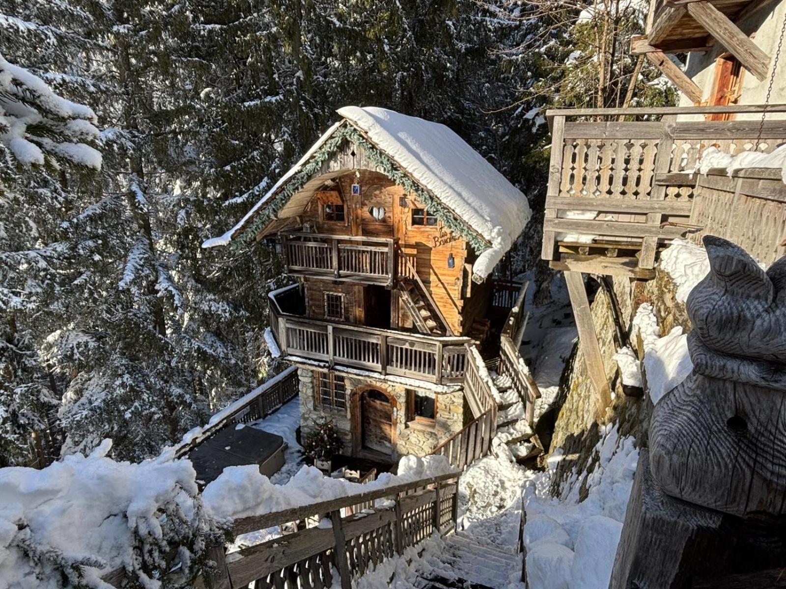 Hotel Les Chalets De Philippe Avec Jacuzzis Privatifs Chamonix ภายนอก รูปภาพ
